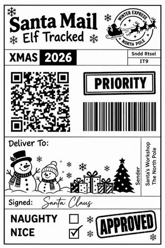 10x christmas mail - mail, postage