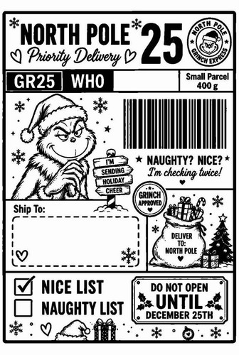 10x christmas mail postage - 10x,