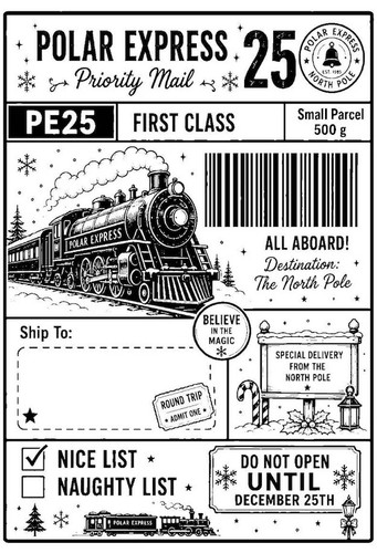 10x christmas mail postage - 10x,