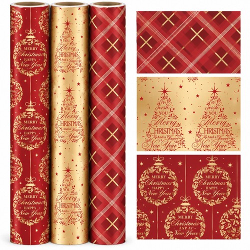 Foil christmas wrapping - christmas,