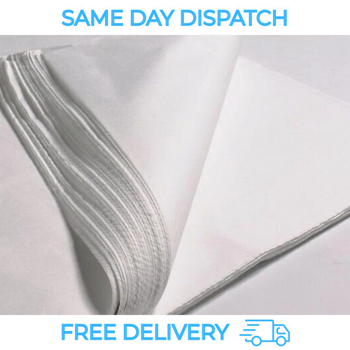 White acid free tissue paper - white,